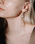 Silver modular earrings