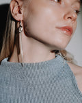 Silver modular earrings