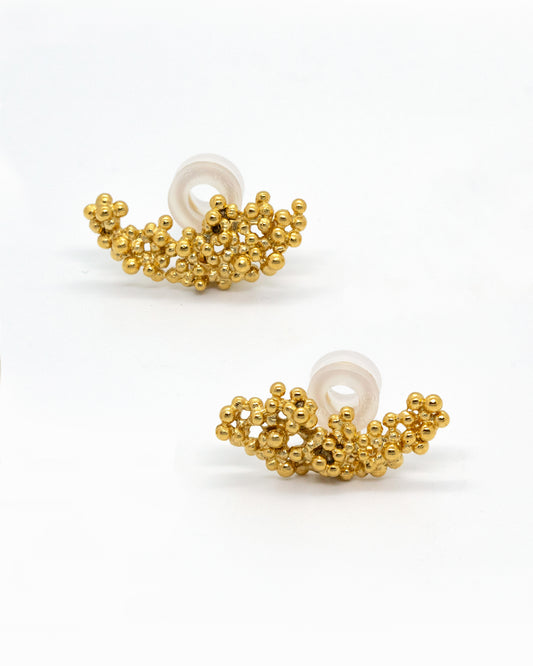 Gold-plated earcuffs KAVIAR