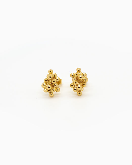 Earstuds Kaviar gold-plated