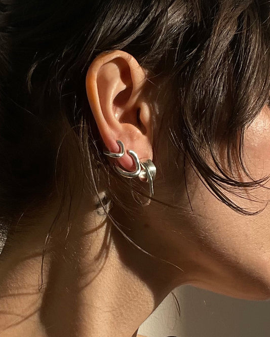Silver Bold earrings Day