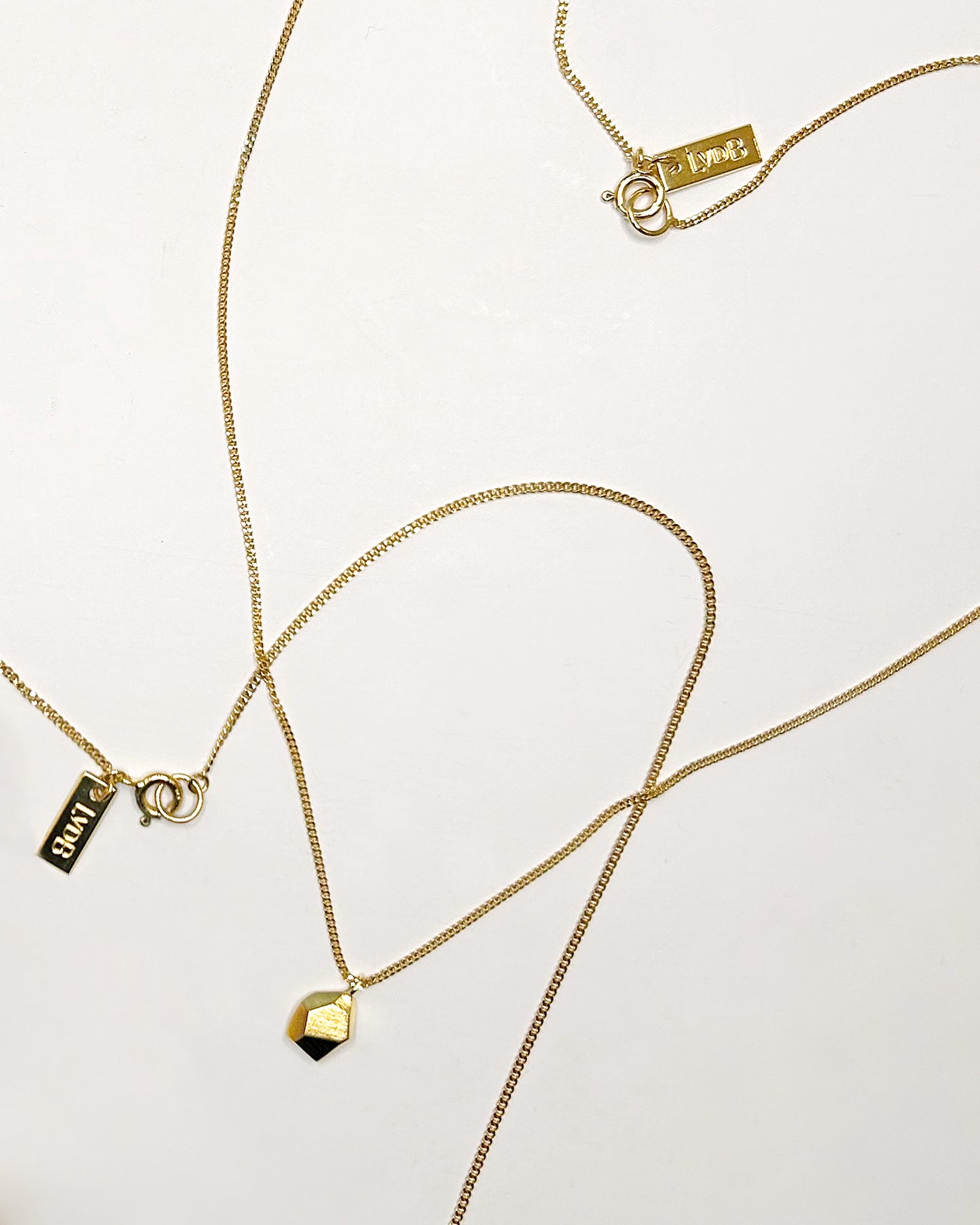 Gold-plated Small Rock Necklace